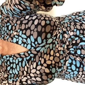 Eci wrap blouse soft knit top